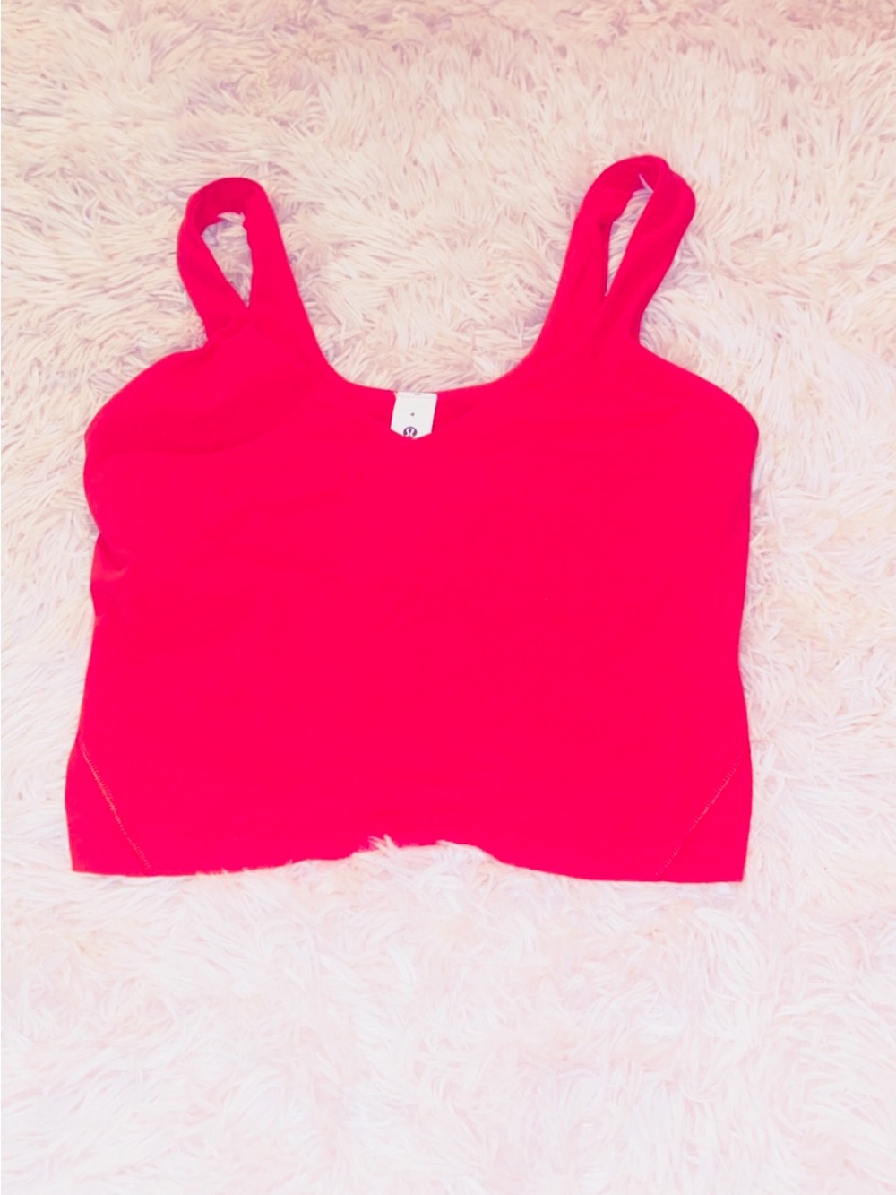 lululemon athletica Neon Pink Fitness Crop Top